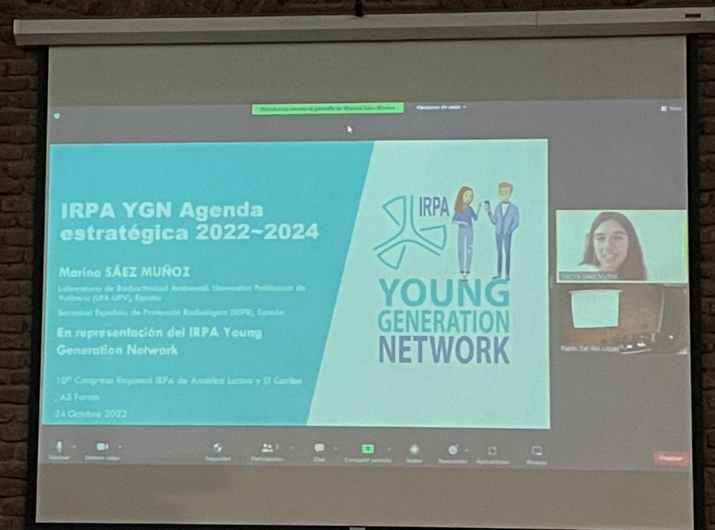 SocEspPR's tweet photo. Marina Sáez, de la "Comisión J-SEPR" actuó ayer como representante de la "Young Generation Network" de @IRPA presentando la agenda estratégica de la YGN-IRPA para el periodo 2022-2024 ante los participantes en la reunión de Sociedades. https://t.co/hjybIcwsTT