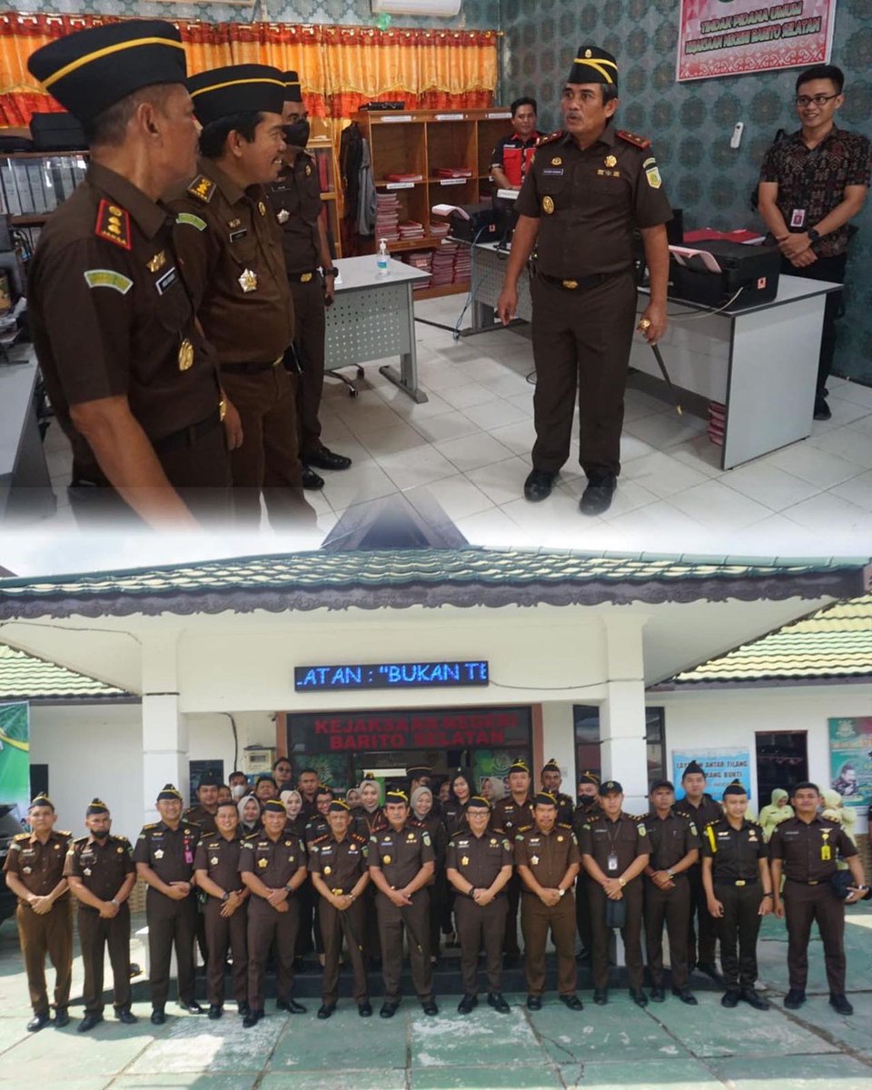 kalteng_kejati's tweet photo. Selasa, 25/10/2022, Kajati Kalteng Pathor Rahman, SH., MH., didampingi Ketua IAD Wilayah Kalteng Ny. Tyas Pathor Rahman beserta Rombongan melakukan Kunjungan Kerja ke Kejaksaan Negeri Barito Selatan.
@KejaksaanRI
#KejaksaanRI
#kejaksaanri
#jamintel
#puspenkumkejaksaanri https://t.co/QBijVdbK0m