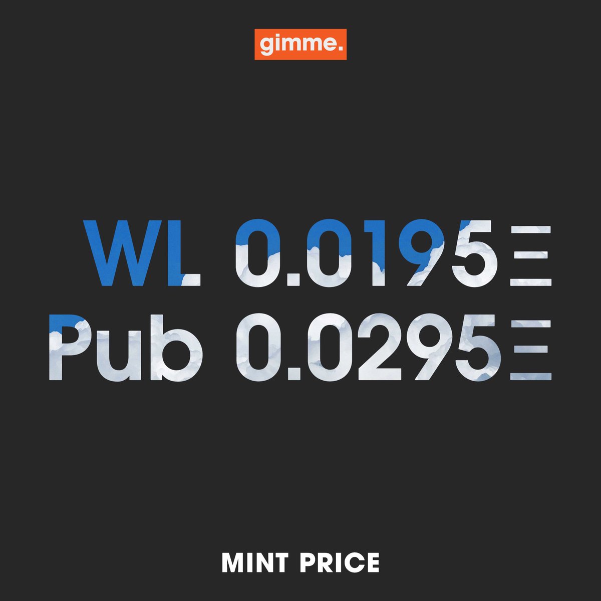 nft_gimme's tweet photo. Gimme Gang! ✨

You voted and we listened! ❤️

Now that Mint Price is set... Supply to be announced soon! 👀👀👀 https://t.co/6yBc2Vgnde