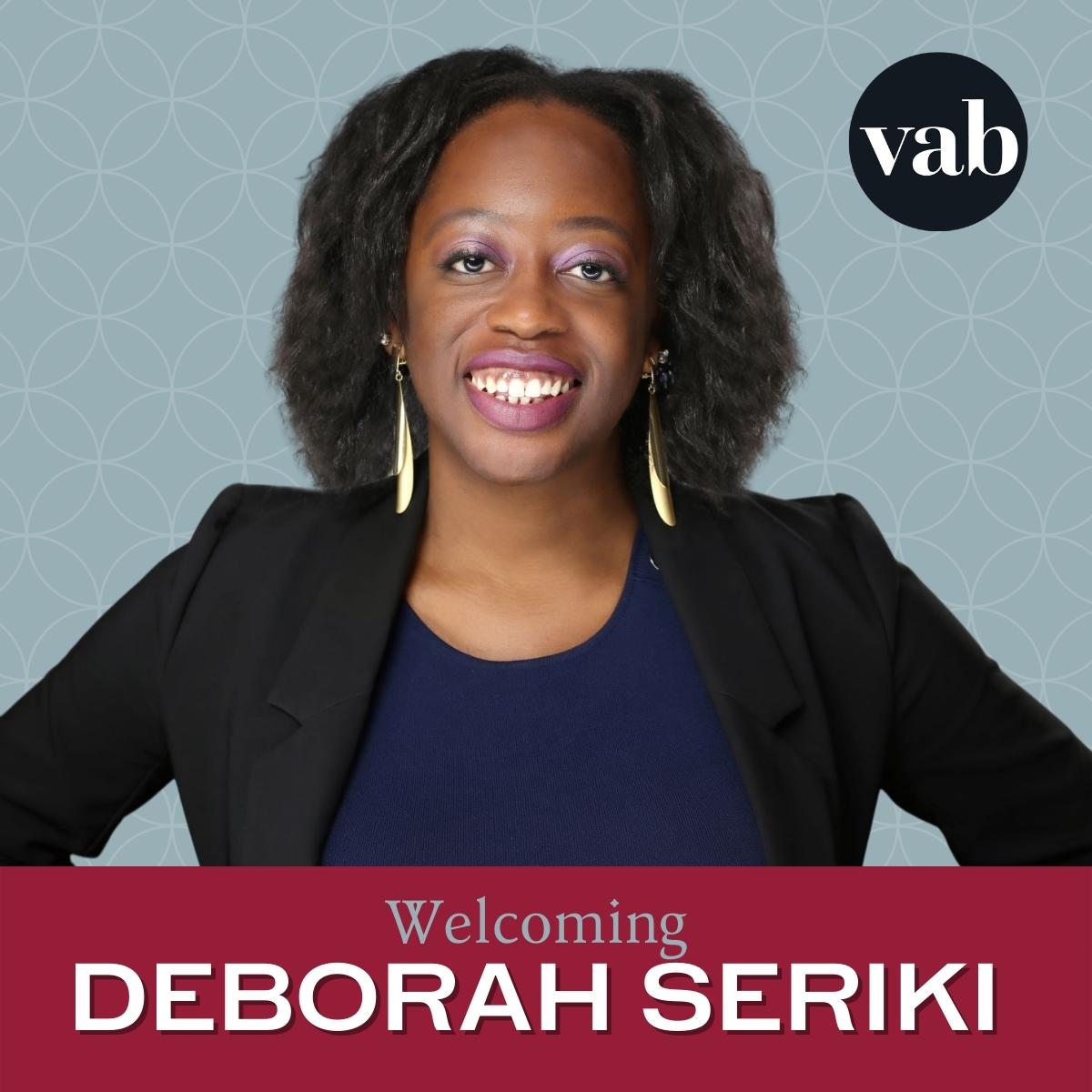 #VABLaw welcomes Deborah M. Seriki, Esq. as Associate! Deborah comes to VAB with a wide range of experience representing government entities in Administrative Hearings and victims of crimes in Illinois state criminal court.
Learn more about Deborah here: lnkd.in/gA3dRx-K