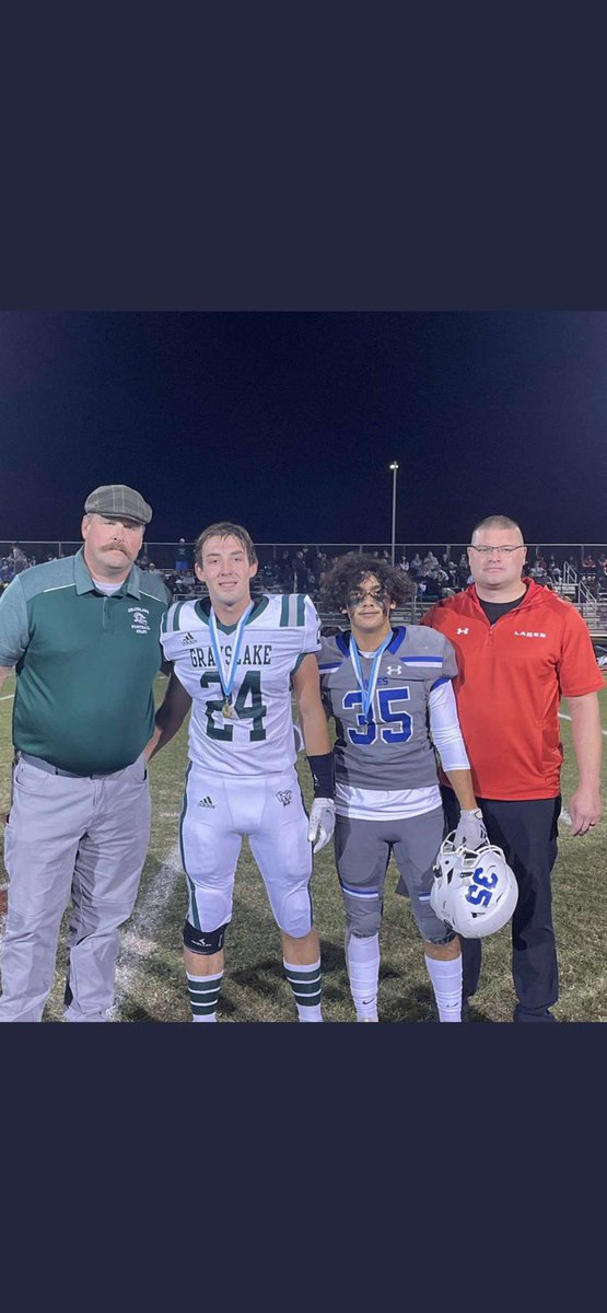 Thanks <a href="/LakesFootball1/">Lakes Football</a> and Coaches for choosing and awarding me with the NLCC Sportsmanship award at the Rams vs. Lakes game!!