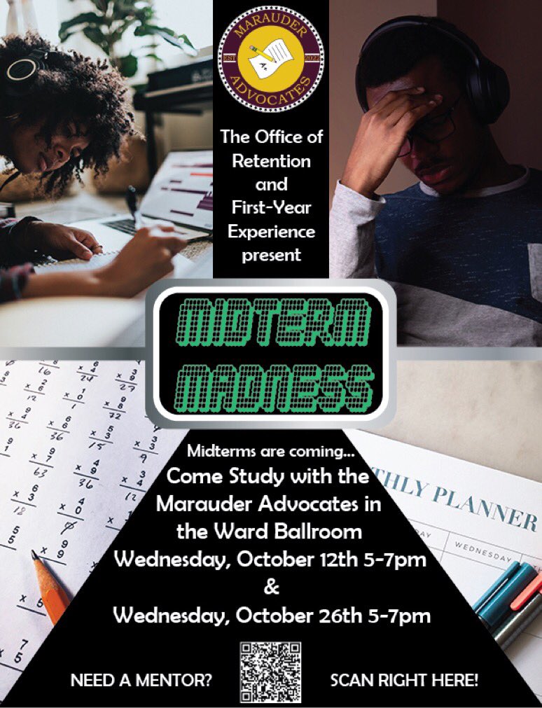CsuYear's tweet photo. Midterm Madness is coming up tomorrow in the Ward ballroom from 5-7PM. Don’t forget to attend and bring a friend , you could be a gift card winner! #CSU26 https://t.co/L5yePNx86s