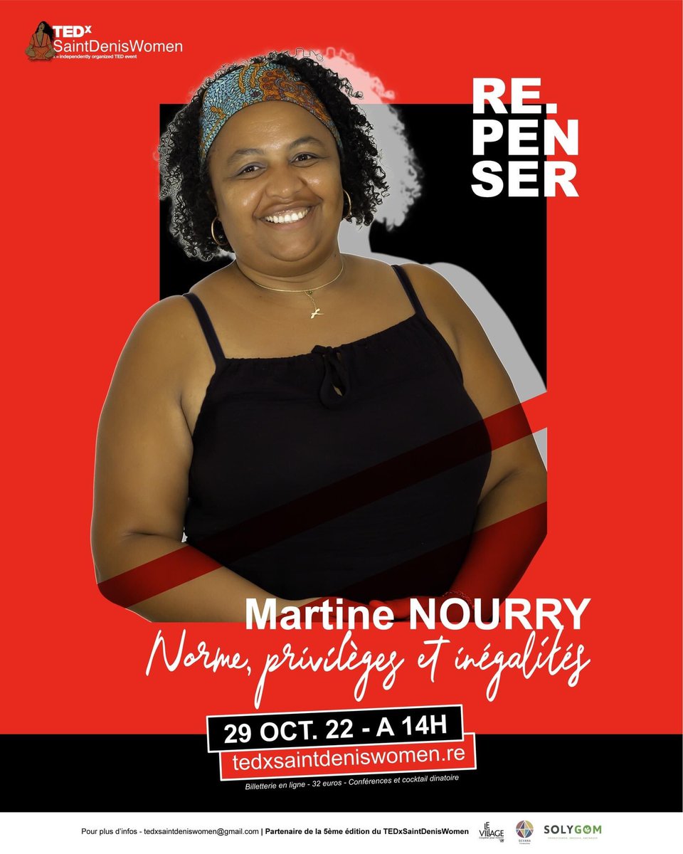 TEDxSDWomen's tweet photo. La cinquième édition approche à grands pas ! Nous sommes à une semaine du jour J.
Avez-vous pris votre place ? 🤩 https://t.co/0nBUlT5Gql…

#TED #TEDx #TEDxWomen #TEDxSaintDenisWomen
#LaReunion #SaintDenis974 https://t.co/cLZKCq2qIz