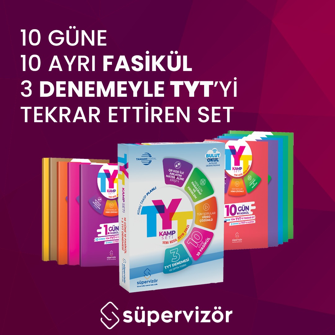 TestOkul's tweet photo. 10 günlük bir programla TYT'yi  Kamp Seti ile tekrar edin, başarıya bir adım daha yaklaşın!

#süpervizör #TestOkul #Testokulgençlerinyanında #2023tayfa #Kampseti #sınav #tyt #ayt #yks #üniversitesınavı https://t.co/zQZKS33wEw