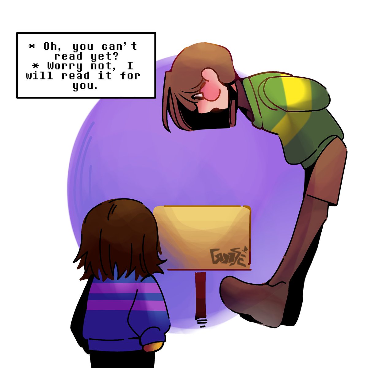 X 上的GooseAgain 📗🚲：「Helpful Chara:)🌻 #undertale