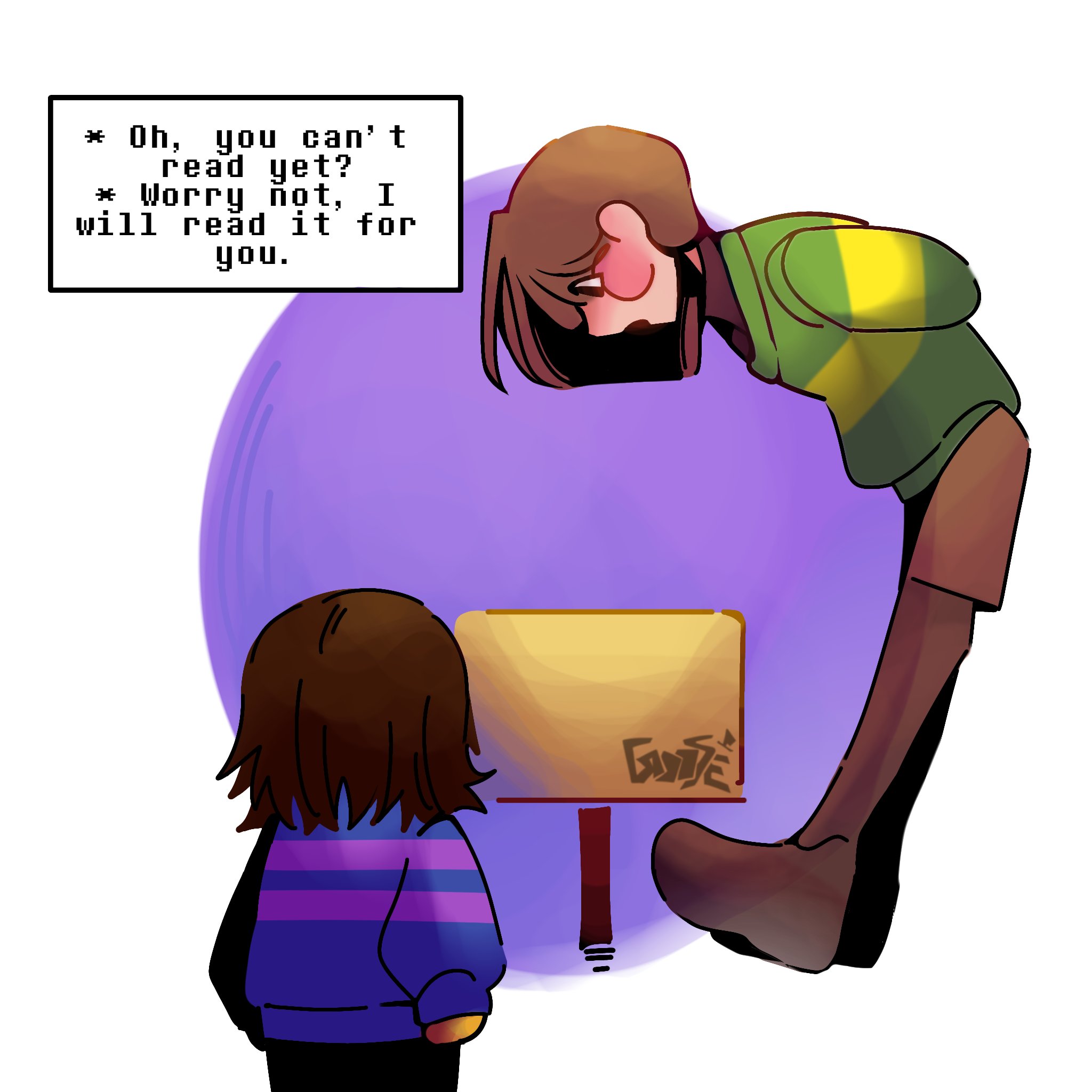 X 上的GooseAgain 📗🚲:「Helpful Chara:)🌻 #undertale