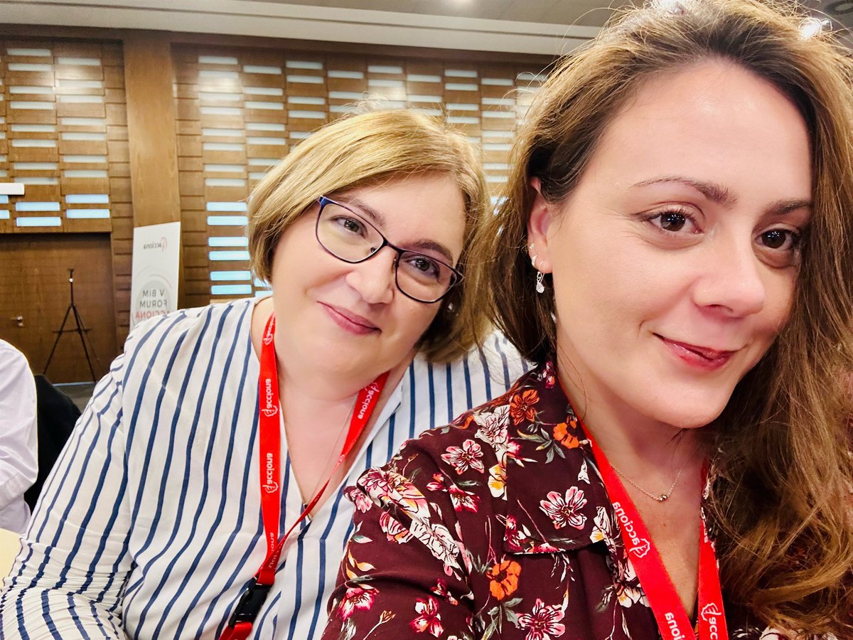 Disfrutando con mi compañera <a href="/NataliaM_NKE/">Natalia Martín</a> de la experiencia y el conocimiento de grandes profesionales en el #BIMForumAcciona.