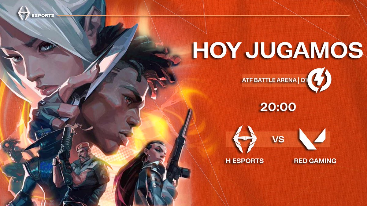 HesportsClubPro's tweet photo. 🟠¡PARTIDO!🟠
🎮 #VALORANT
🏆 ATF Battle Arena
🆚 #RedGaming
⏰25/10 20:00
Nuestro primer BO3, así que no me falléis‼️
Estamos pendiente de si lo streamean, ya os diremos... Estad atentos 😉 https://t.co/u7qqq79cPS