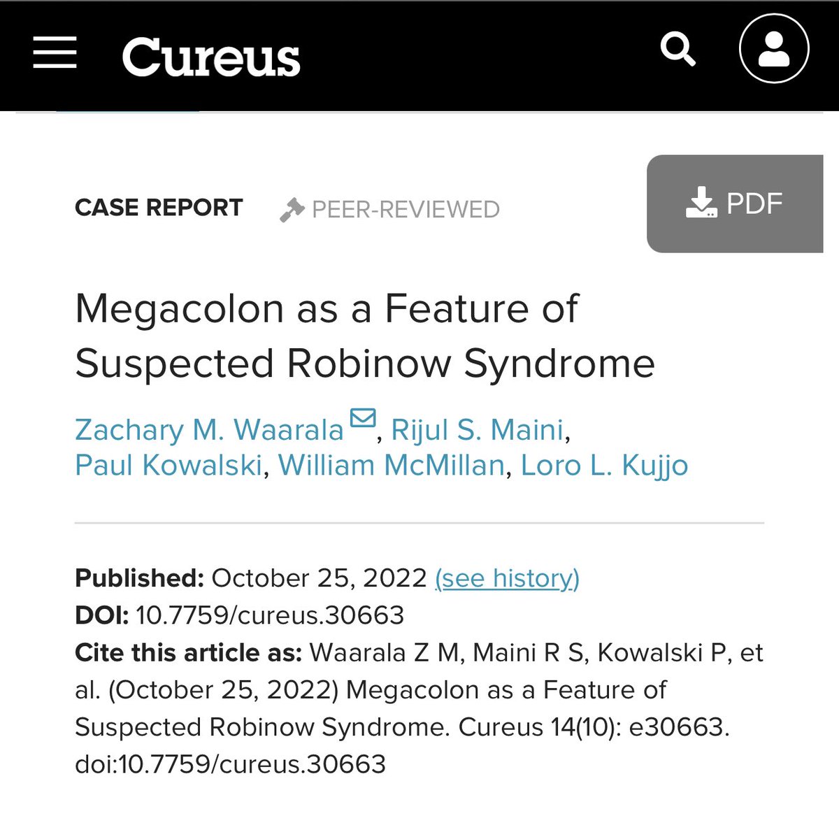 RijulMainiDO's tweet photo. First publication in the books! #MSUCOM #DO #research #megacolon
https://t.co/m9mxgTEAvi https://t.co/KYU3cVjzyD