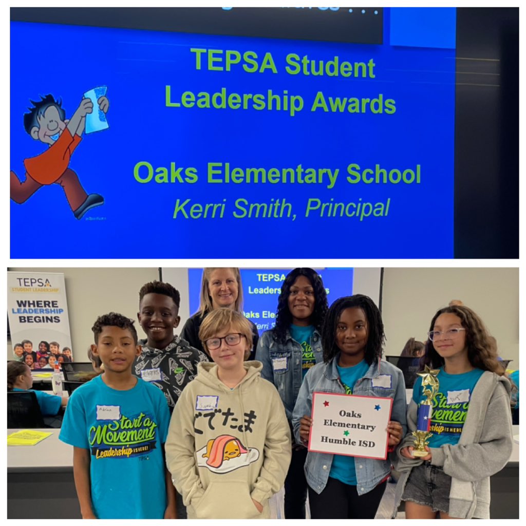 Yay Oaks!!!!
<a href="/HumbleISD_OE/">Oaks Elementary</a> #WeLeadTX