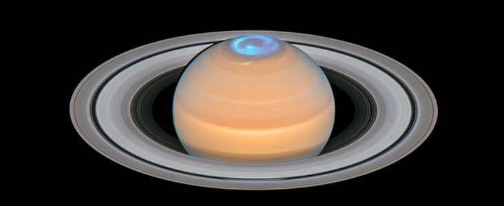 redditSpaceView's tweet photo. Hubble captures energetic auroras over Saturn’s north pole https://t.co/ejMbgHDusg