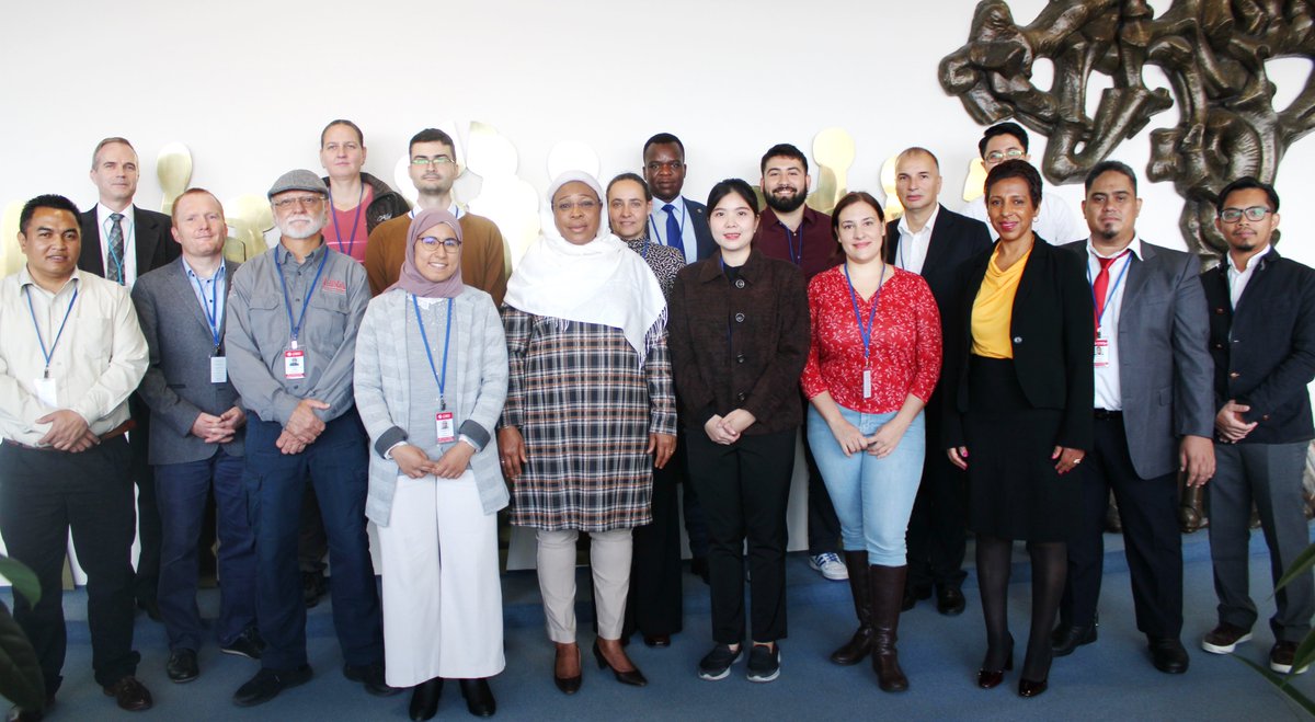 CTBTO's tweet photo. 🔊2nd in-person National Data Centre (#NDC) Capacity Building Training kicks-off in Vienna. 14 reps from 14 States Signatories are learning about the new & latest version of the SeisComP software (V5) to strengthen capacity & enhance their use of #CTBTO data & products. #NDCs4All https://t.co/uILPkQLvga