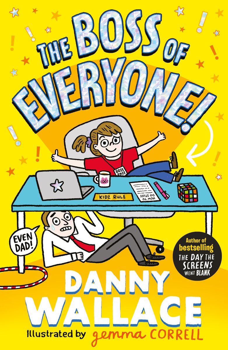 What would you do if your kid was suddenly your BOSS? Like, your ACTUAL boss. At work. With a lanyard and everything. New kids' book available for pre-order now!! It will give your kids ideas above their station. amazon.co.uk/Boss-Everyone-…