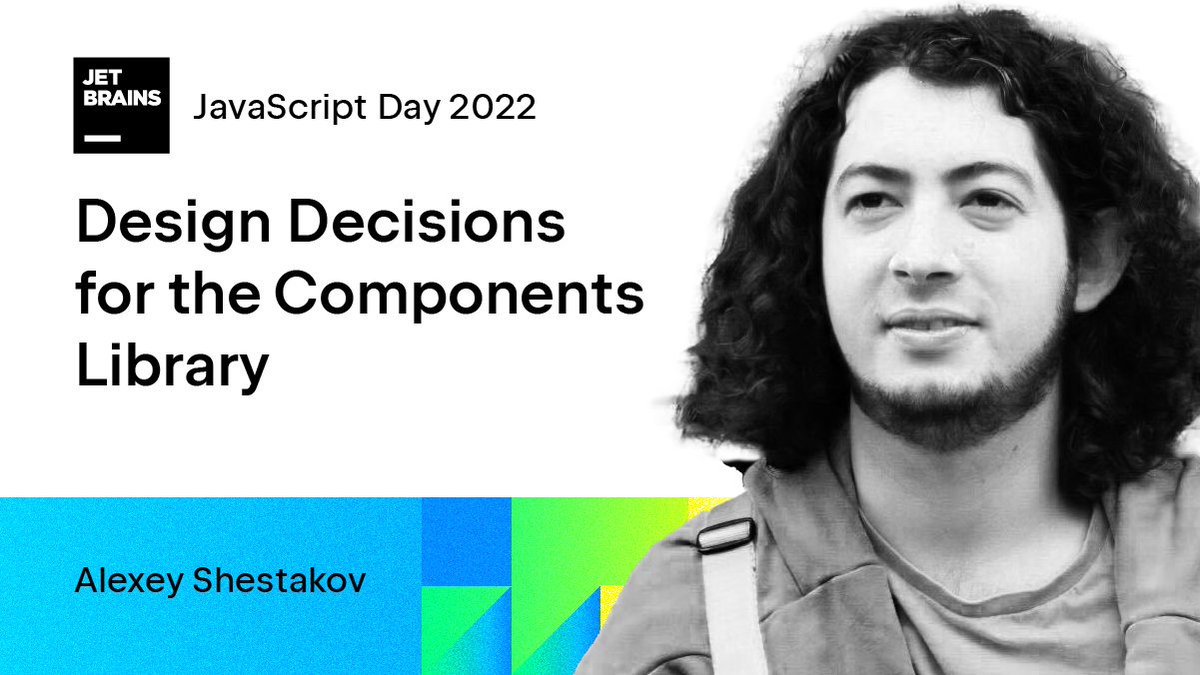 WebStormIDE's tweet image. Introducing JetBrains #JavaScriptDay2022 speakers and talks!
🎙 Design Decisions for the Components Library
🗓 November 10, 1:00 pm EST / 7:00 pm CET
🎟 Details and registration: jb.gg/JavaScriptDay2…