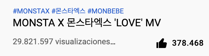 monweneesupport's tweet photo. 4⃣Haciendo stream

Las reproducciones del MV, en nuestro caso 'LOVE', forman parte del 10% del criterio del premio. Así que a reproducir el MV: https://t.co/vDyEdTfO5q

PD: Vamos esa cantidad, veamos a cuánto subimos hasta finalizar las pre y votaciones! https://t.co/jqb2e6OnHw