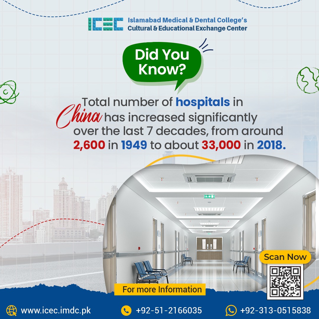 icecimdc's tweet photo. #DidYouKnow? #China has got world's one of the best healthcare systems.

Details &amp; Info 👉 🌎 https://t.co/WYfPIMT8DN, 📞 051-2166035, 0313 0515838
#chineseculture #chineselanguage #mandarin #learnchineseonline #chinesetradition #healthcare #ICEC #IMDC #Pakistan #PakChina https://t.co/eTjEf3RqIR