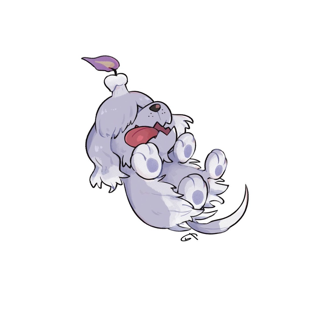 no humans tongue pokemon (creature) white background purple fire solo fire  illustration images