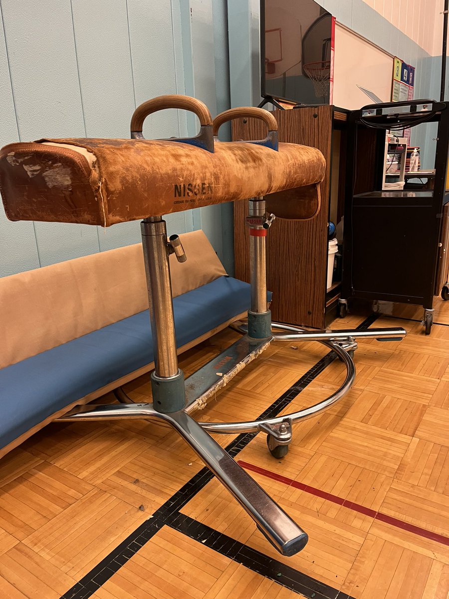 ChrisGrove_PE's tweet photo. I found the last remaining pommel horse in #wcpsmdhpe! @MrSchultheis_PE https://t.co/XLiJQGlLtu