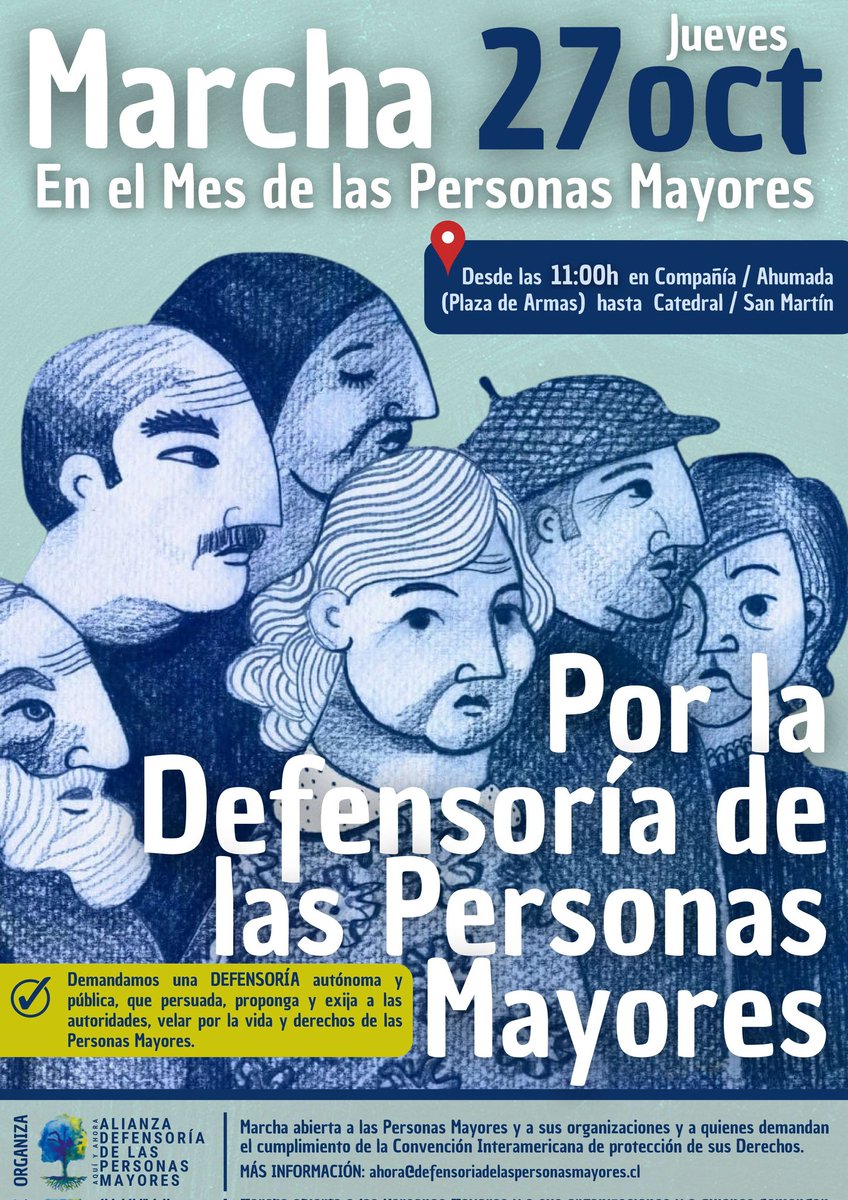 DefensorMayores's tweet photo. Quien conoce un/una periodista que pueda cubrir esta Marcha? Medios hasta ahora no han demostrado mayor interés, quizás por inexperiencia nuestra. Quizás se produce...ayúdenos con un RT. https://t.co/QPlH8wKAaq