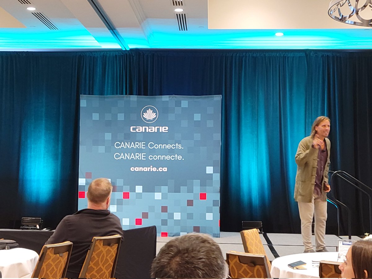 Lead by example, admit mistakes, and see qualities in others. Wise words from <a href="/rbeaulotto/">Lab of Misfits</a> about how to be a better #leader. #CANARIE22