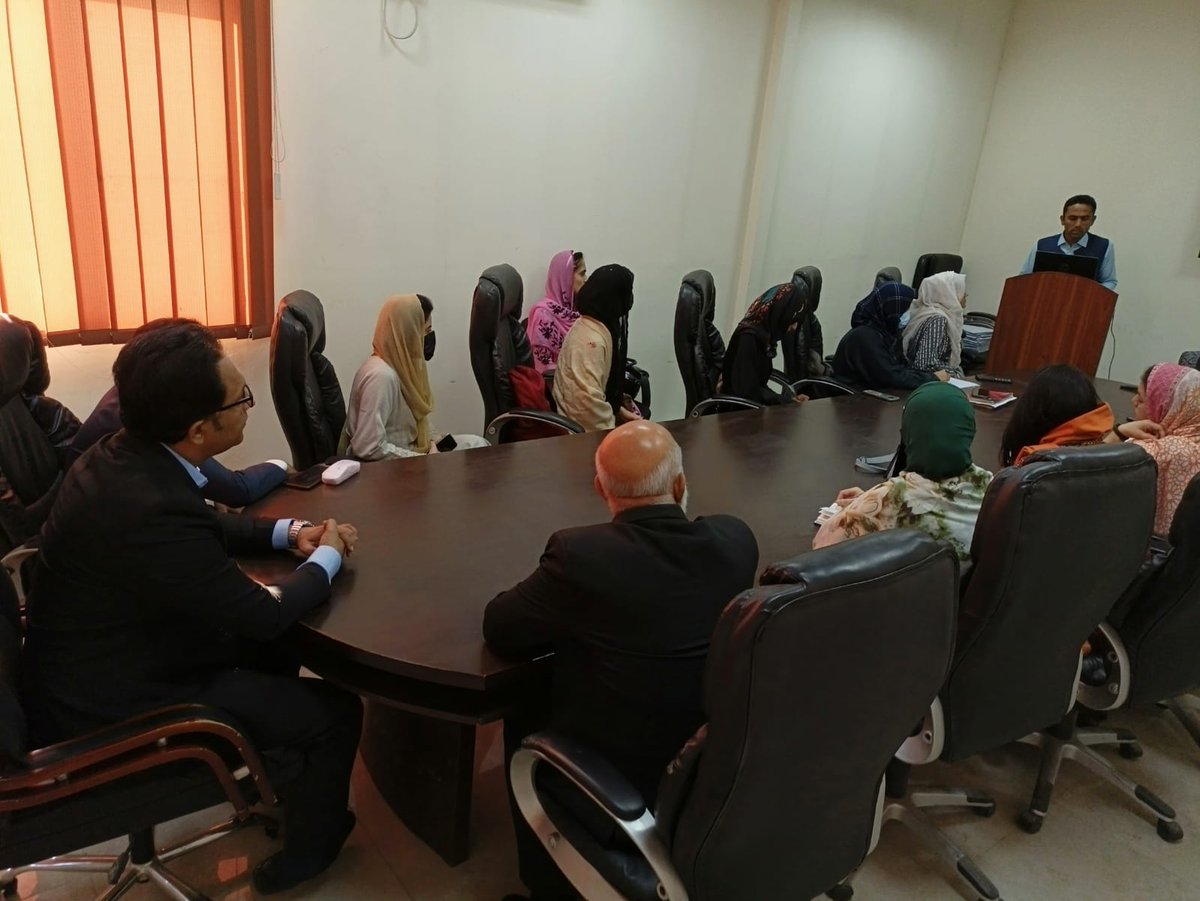 OfNuml's tweet photo. A Graduate Research Seminar, entitled "Futurism, Technology, and Ethics: A Posthumanist Reading of Daniel H. Wilson’s Selected Fiction," was conducted by Sharjeel Ahmad, in the Conference Room on 25 October 2022.

Program: MPhil in English (Literature)

#NUML https://t.co/D0E74lG5jo