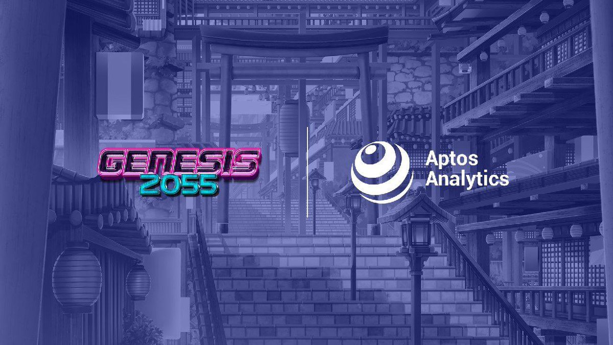 AptosAnalytics's tweet photo. PARTNERSHIP ANNOUNCEMENT

We are pleased to announce partnership with @AptosGenesis - a revolution in the underworld in 2055 | 5555 NFTs taking over #Aptos 

Together we will promote the Aptos ecosystem, there will be a valuable gift program coming soon. 
Stay tuned. #LFM https://t.co/TD3baCq2bV