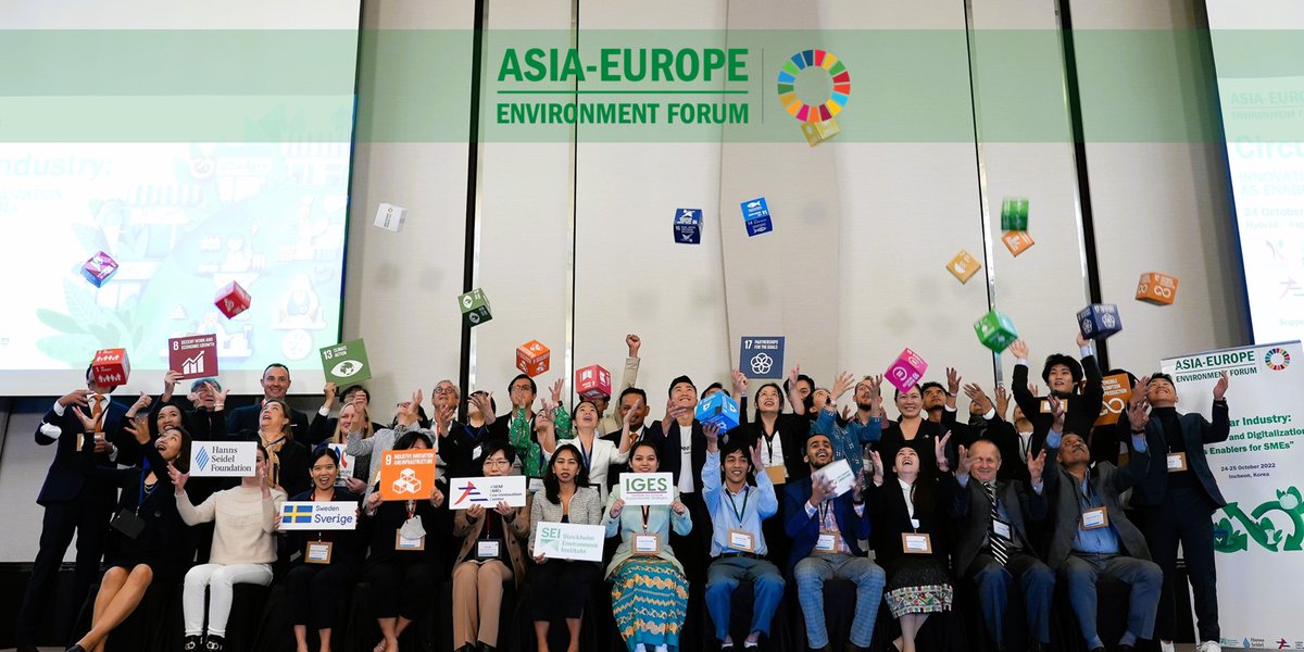 aseforg's tweet photo. 🟫🟪🟦🟩🟨
Celebrating good practices &amp; ideas at the #ENVforum conference  on

#CircularIndustry: #Innovation &amp; #Digitalization as Enablers for #SMEs 

Day 2 comes to an end. 

We look forward to contributing with our insights &amp; lessons learnt to the 2022 SDTF by @un_osd https://t.co/zWmlXnpkDc