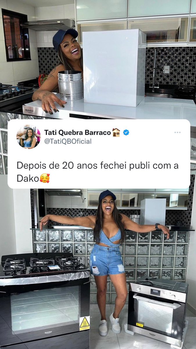 BuzzFeedBrasil's tweet photo. OS DIAS DE GLÓRIA!! Tati Quebra Barraco fechou uma publicidade com a “Dako”. Quem lembra desse hit da cantora? 🗣️😍 https://t.co/wJ1jMlvxkv