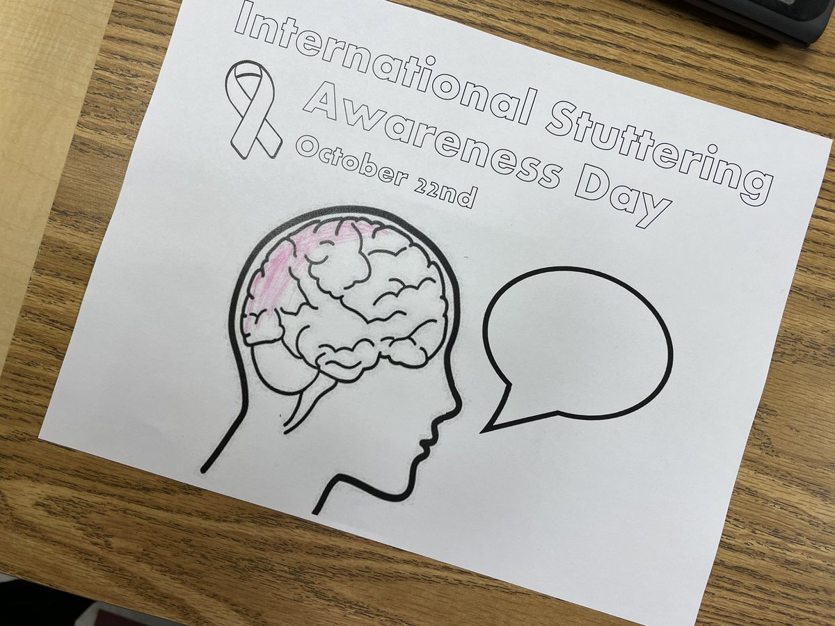ms_gabel's tweet photo. International Stuttering Awareness Day was on October 22nd. A 4th grade student created a slideshow and presented to her class to educate other students on stuttering. She did a fantastic job! @GlenOaksNPD117 @NorthPalosSD117 https://t.co/kXXhGXHLm1