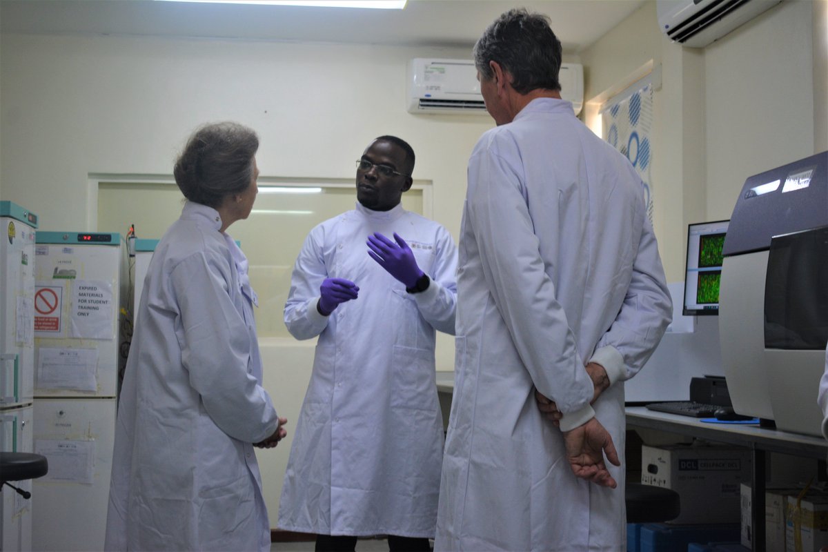 MRC_Uganda's tweet photo. Today we were honored to host Her Royal Highness The Princess Royal at our state-of-the-art laboratory and clinical research facilities in Entebbe, ahead of her four-day visit to Uganda.
Read our press release for more about the visit: https://t.co/w1f8GoLLh0 https://t.co/i6uR4lNPb3