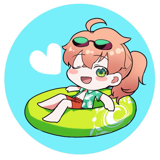 そろそろ夏も終わり頃かなと思います。こちらはBOOSTお礼につけてたシールの絵柄でした。 