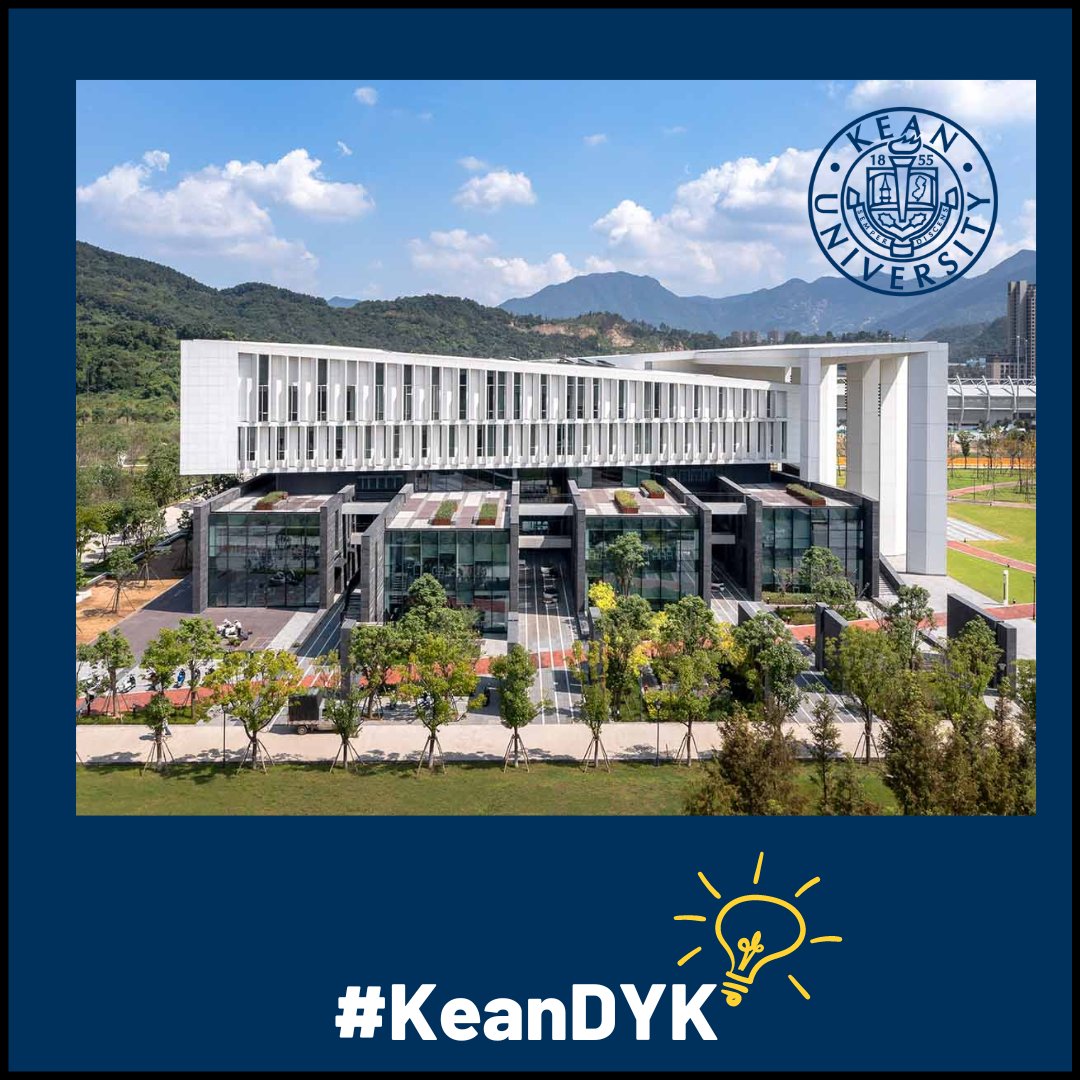 Did you know? That Kean University is the only public university in the United States to have a campus in China. Wenzhou-Kean University is an English-language campus for Chinese, Kean USA, and international students. #KeanDYK