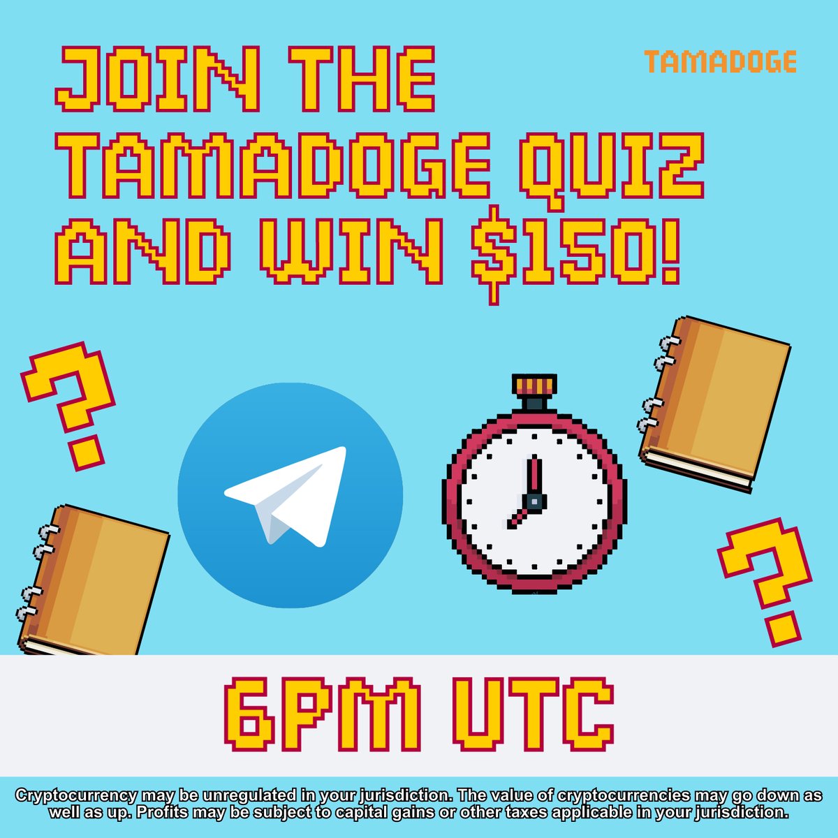 Tamadogecoin's tweet photo. 📣 Don’t Forget #TamadogeArmy!

We Have Our #TamadogeQuiz Tonight On Telegram! 

💰 $150 Up For Grabs 
⏰ Every Tuesday At 6 pm UTC 

See You There! 😎⬇️
https://t.co/JnY1iSq3Ho https://t.co/ZQgHGwGzDY
