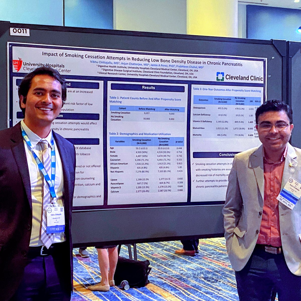 Sharing our work on outcomes smoking cessation in chronic pancreatitis patients @ChahalPrabhleen @VibhuC_MD @CWRU_GI @AmCollegeGastro #ACG2022 #ccfgifellows #gitwitter