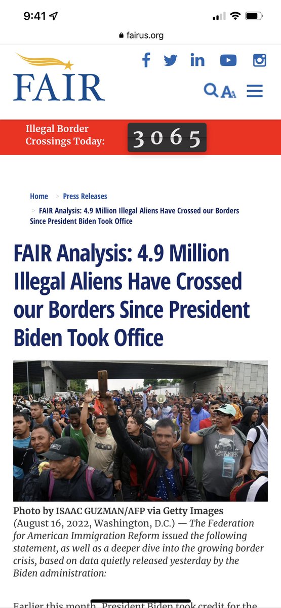 SpeakerJohnson's tweet photo. The current population of Louisiana is approx. 4.52 MILLION people. Joe Biden and Washington Democrats have happily allowed >4.9 MILLION illegals from 160 countries to cross into our country in the past 2 years! Think about that. And then VOTE like the rule of law depends on it! https://t.co/4K9joXzCO0