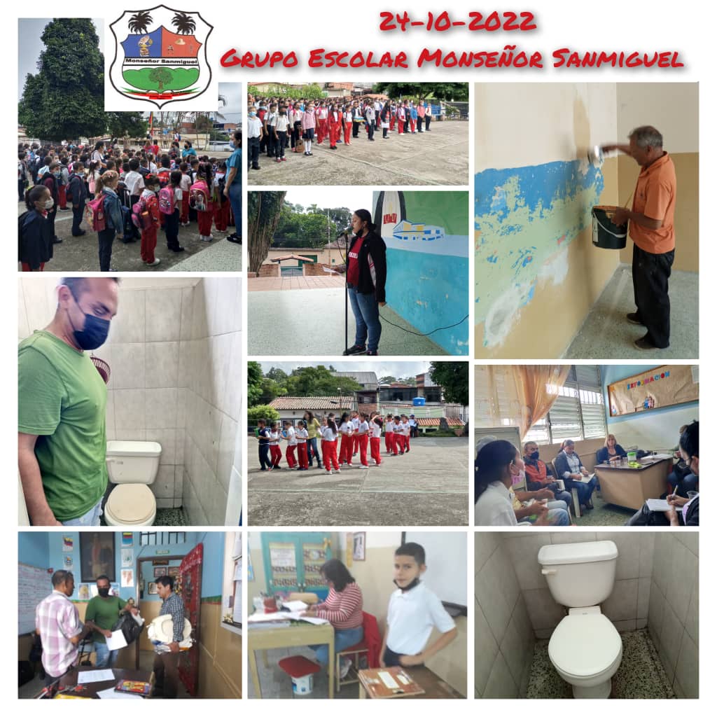 E.B Monseñor Sanmiguel
Jornada del día 24 de Octubre de 2022
#juntosregresemosalaescuela
<a href="/nicolasmaduro/">Nicolás Maduro</a> 
@mppeducacion
<a href="/_laavanzadora/">Yelitze Santaella</a> 
@amemoseducar 
<a href="/berzabethg1/">Berzabethgandicaoficial</a> 
@freddybernalven 
@gobernaciondeltachira
@divisiondeinvestigacionzet 
@crazet18