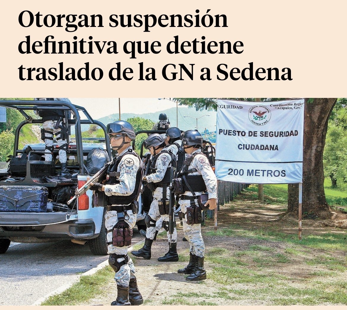 Aquí las sentencias:
Suspensión provisional 10-10-22
bit.ly/SuspProvisional
Queja que revoca. 19-10-22
bit.ly/QuejaRevocaSus…
Suspensión definitiva 21-10-22
bit.ly/SuspDefinitiva

<a href="/GLambarry/">Gaston Lambarry</a> <a href="/Soykristelguzma/">kristel</a> <a href="/RadioMundo893/">RADIO MUNDO 893🎧</a> #LoQueTienesQueEscuchar #GuardiaNacional