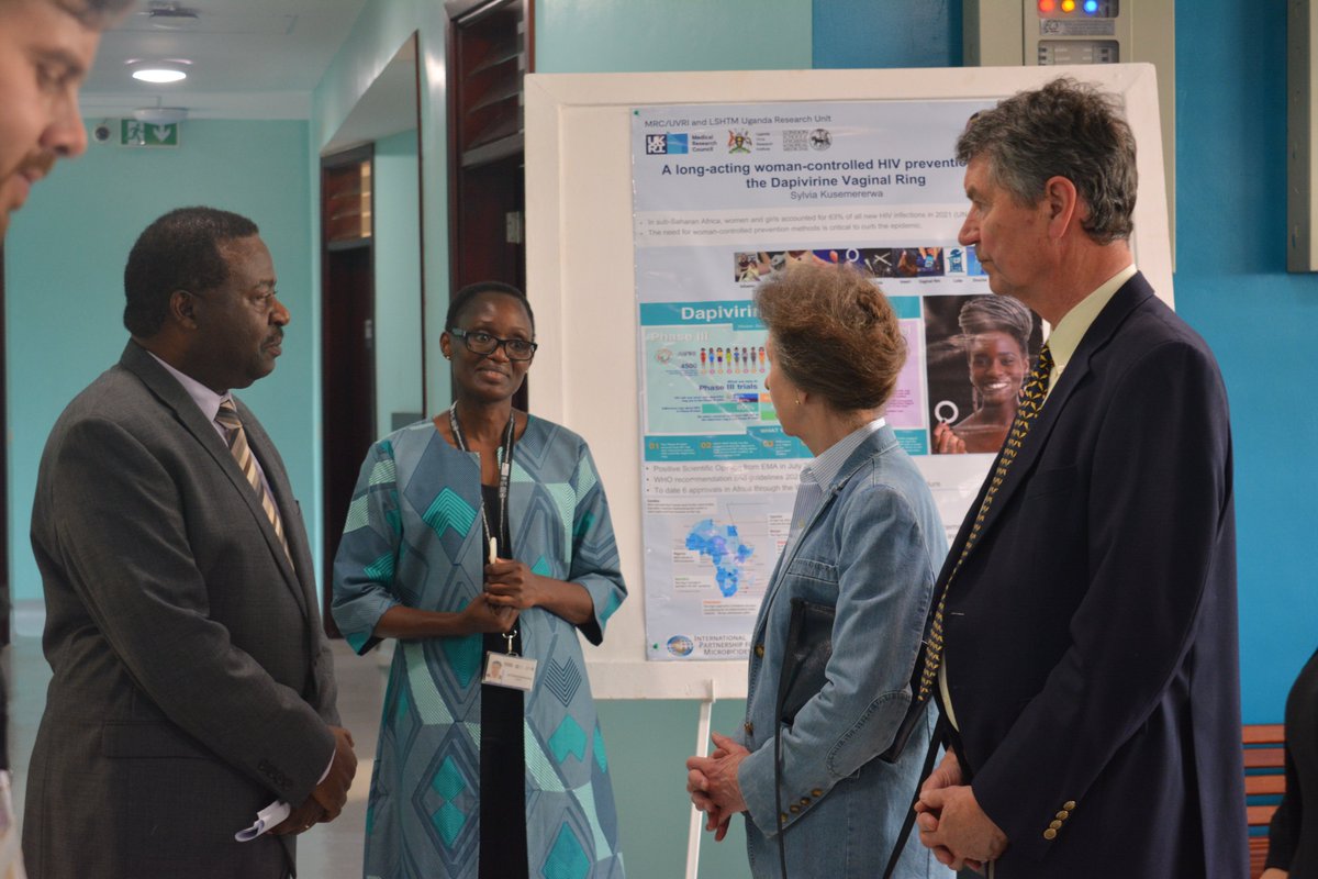 MRC_Uganda's tweet photo. Today we were honored to host Her Royal Highness The Princess Royal at our state-of-the-art laboratory and clinical research facilities in Entebbe, ahead of her four-day visit to Uganda.
Read our press release for more about the visit: https://t.co/w1f8GoLLh0 https://t.co/i6uR4lNPb3