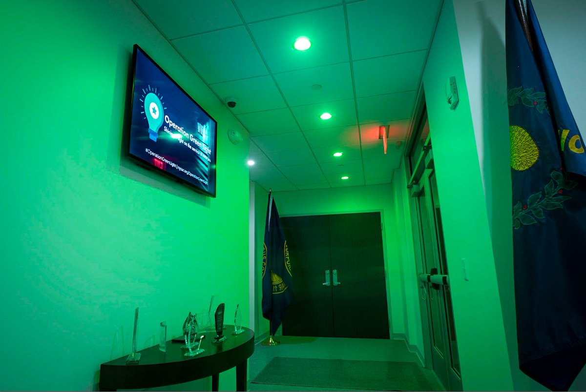 The green lights are shining in the NYSAC offices for #OperationGreenLight! Join us, and counties across NY and the US, in lighting buildings, bridges, homes, and businesses green in support of Veterans! Learn more at nysac.org/operationgreen…!