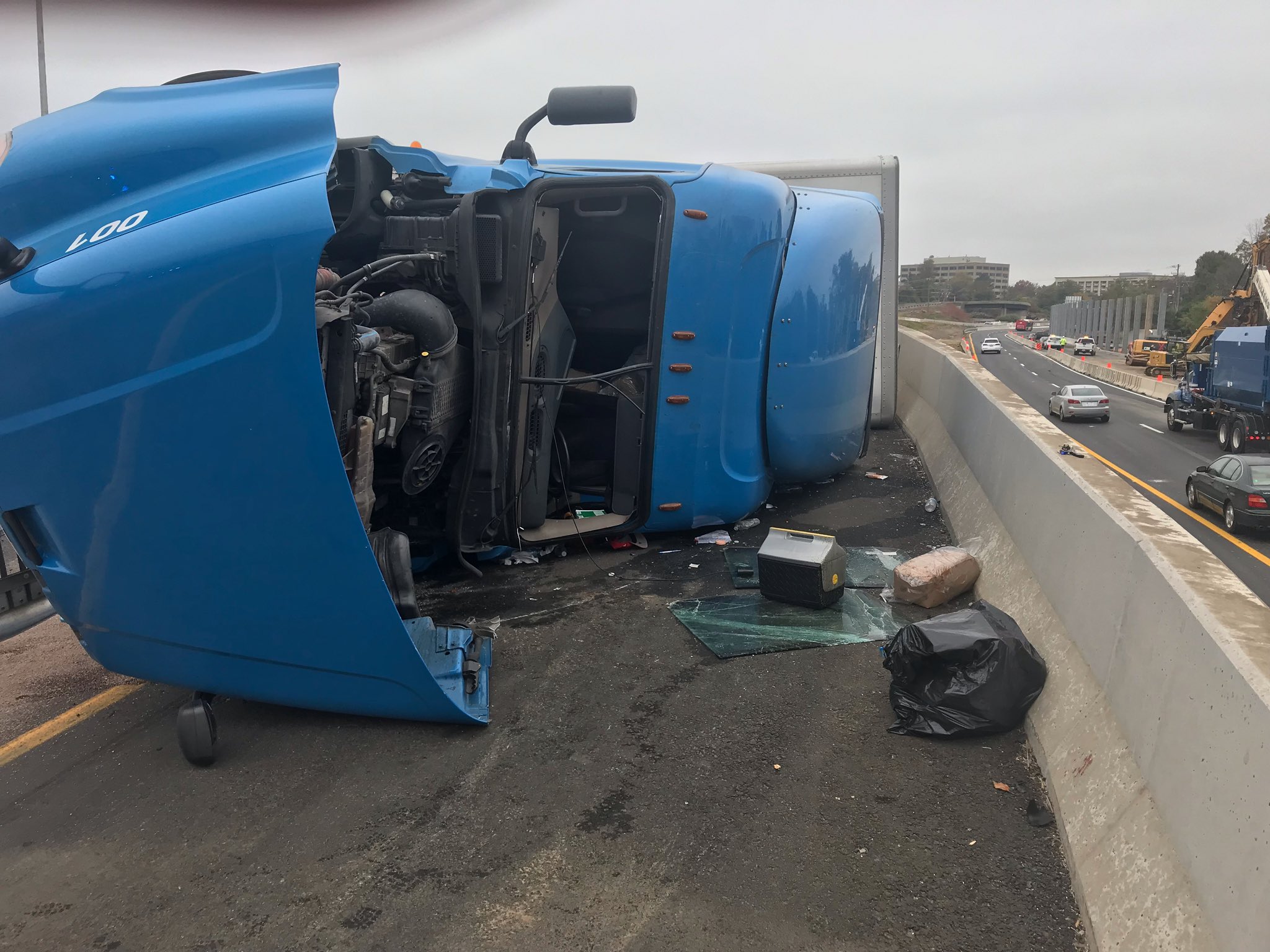 VDOT Northern VA on Twitter "Fairfax 50WB ramp to 66WB—Overturned
