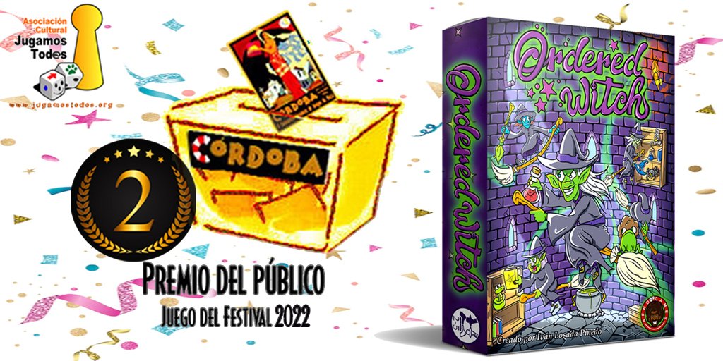 esanoestuficha's tweet photo. ¡Hemos conseguido quedar en segunda posición en el premio del público del festival de Córdoba 2022!
🥇#DIXIT @libellud @asmodee_es
🥈#ORDEREDWITCH @afro_games
🥉#PAKAL @tranjisgames
🥹 Muchas gracias de corazón ❤️
#festivaljt22 #juegosdemesa #boardgames #cartas
#halloween https://t.co/7kMJ1TTh6q