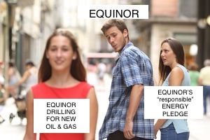 storyofmum's tweet photo. Did you know that @equinoruk @equinor, who claim to be aiming for net zero, are also aggressively pursuing new oil fields? Opening up new oilfields like Rosebank will have devastating effects for the planet. No new oil and gas. #StopRosebank #StopWisting #StopBayDuNord @StopCambo https://t.co/7D8WpDq7BH