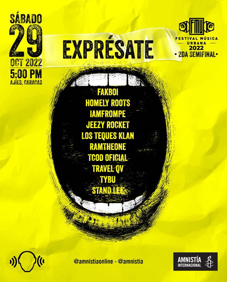 Mañana segunda ronda semifinal para el Festival Música Urbana Caracas #FMU2022 #EXPRÉSATE