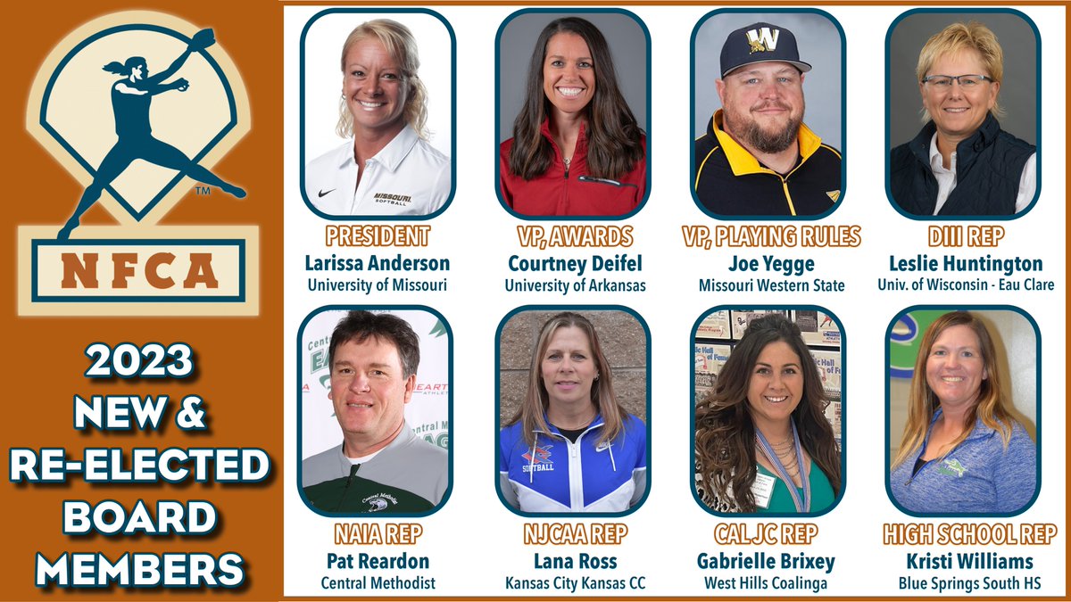 🎉🥎 Congratulations to the 8⃣ new members of the NFCA Board of Directors!
🔗 bit.ly/3gGEVLT