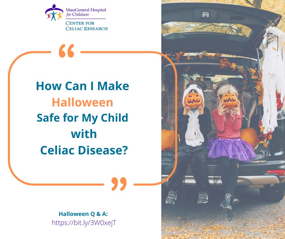 #Halloween2022 - Read this list of Halloween Q &amp; As from our clinical #dietitian. @NationalCeliac <a href="/GFWatchdog/">GlutenFreeWatchdog</a> <a href="/CalCeliac/">Jennifer Iscol</a> @mghfc <a href="/GIKidsOrg/">GI Kids</a> #celiacdisease #gluten #coeliac ➡️ bit.ly/3W0xejT