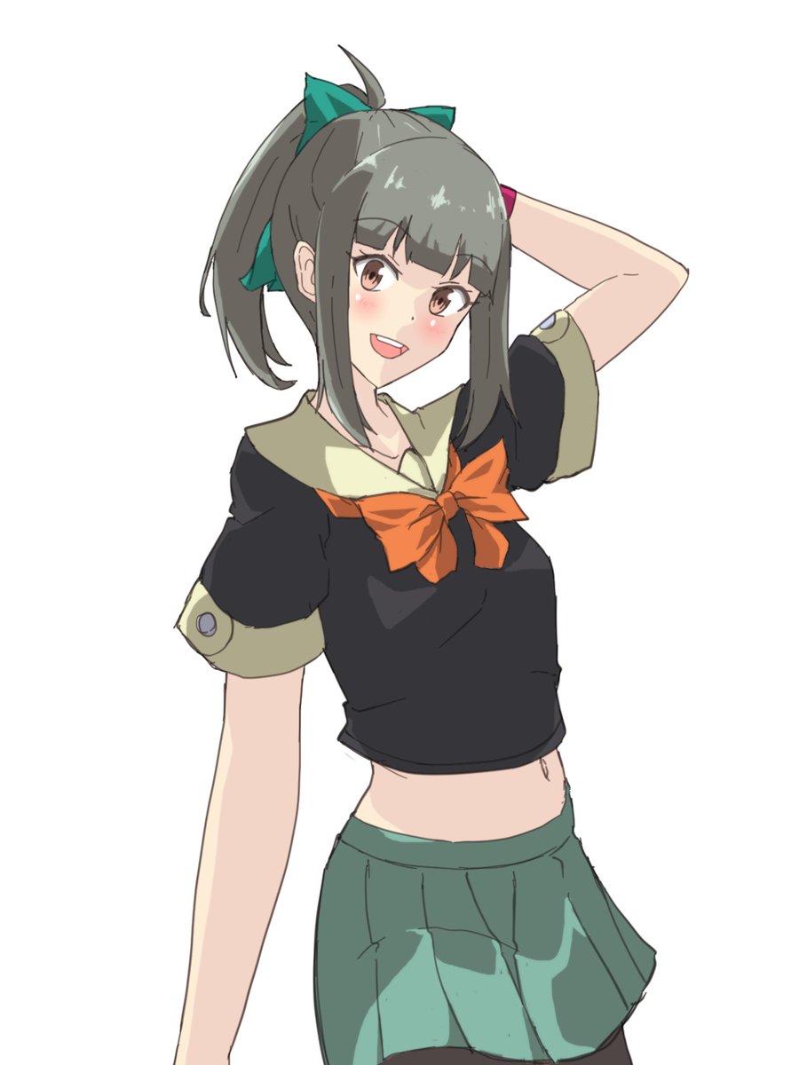 夕張(艦これ) 「薬によって悪化した鼻炎と戦いながら描いた夕張。この後思う存分夕張に鼻チーンしても」|ベルクート@艦これ絵描きのイラスト
