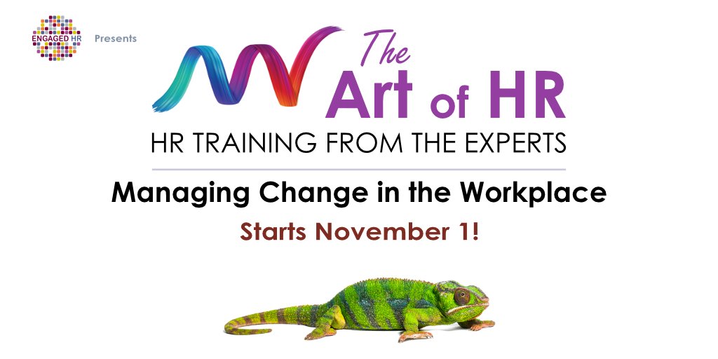 ⭐VIRTUAL WORKSHOP: MANAGING CHANGE IN THE WORKPLACE⭐
Sign up for the workshop, dive into the elements of change management and learn strategies and techniques that will help you to successfully lead people through change.  #ArtOfHR #EngagedHR 
theartofhr.ca/courses/the-ar…