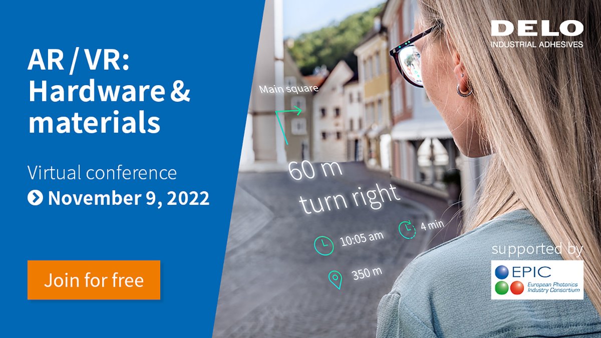 EPIC_photonics's tweet photo. Join this event supported by EPIC to supercharge your knowledge about the latest AR/VR cutting-edge technology and most efficient assembly trends!
Learn more here: https://t.co/8wzYoDhUSE
#EPICsupports #photonics #AR #VR #XRdevices https://t.co/bpyQW5loAu