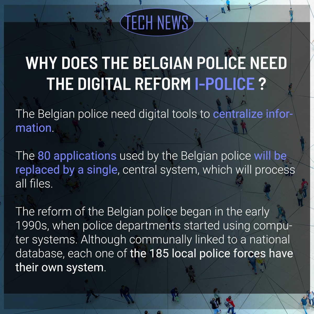 OppScience's tweet photo. What is I-Police?
The #digital #reform of the #Belgian #Police estimates to finalize the I-Police project in 2025.
To learn more 👉 https://t.co/sd2q2oXaZ8
#cybertools #frenchtech #oppscience #news #lawenforcement #innovations #business #cybercrime #data https://t.co/WOwcXcIqqi