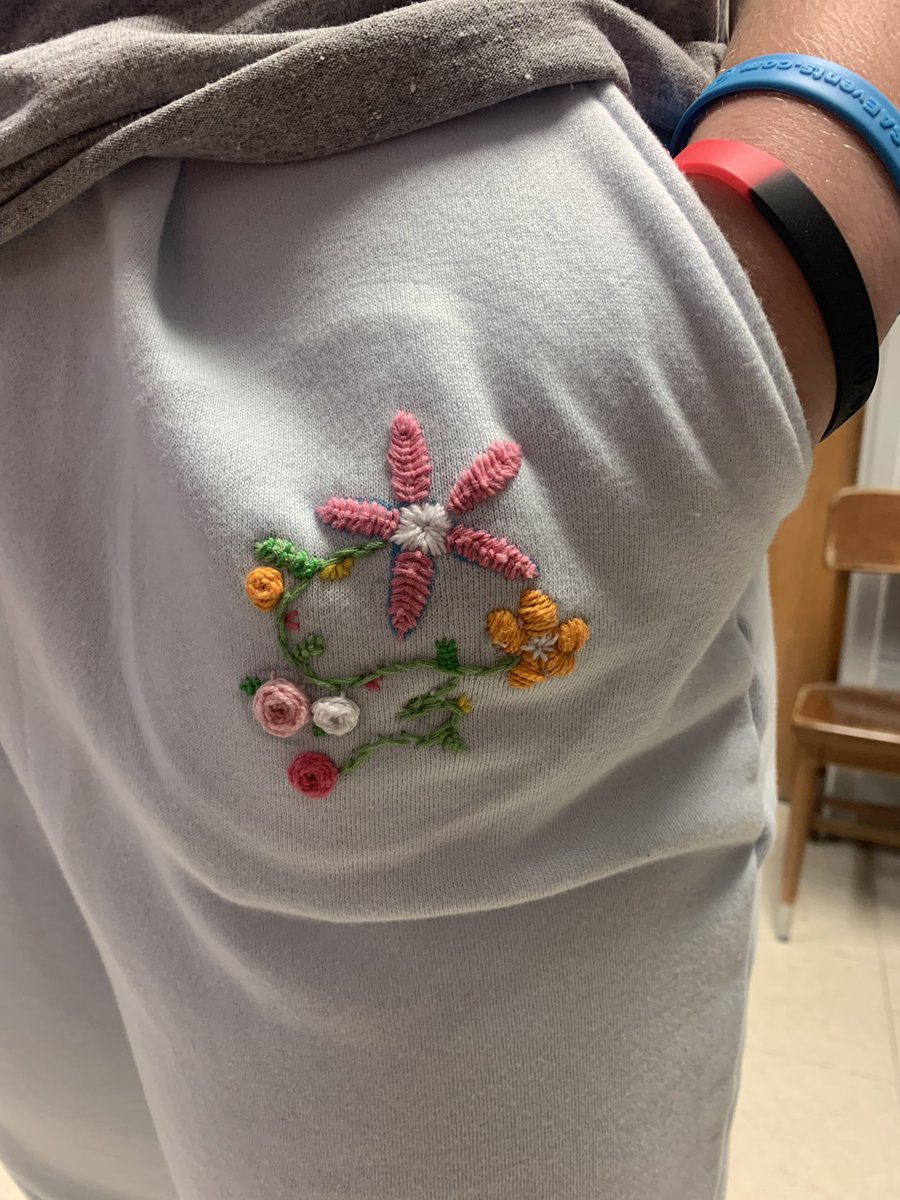 Crafty Shack - Riley’s embroidered pants.